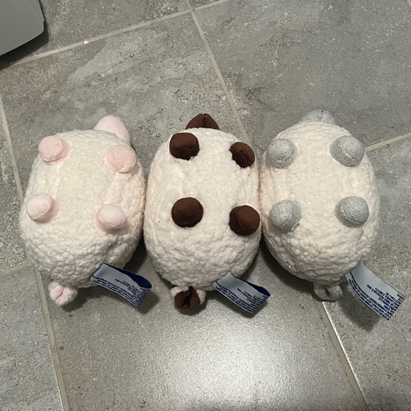 BATH BODY WORKS 8” Plush Softest Lamb Sheep Lambie Cream Gray Brown Pink Face - Picture 5 of 8